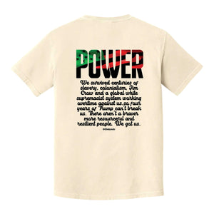 FU*CK TRUMP/WE GOT US - POWER TEE BEIGE